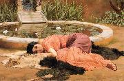 John William Godward Dolce far Niente or Sweet Nothings oil painting reproduction